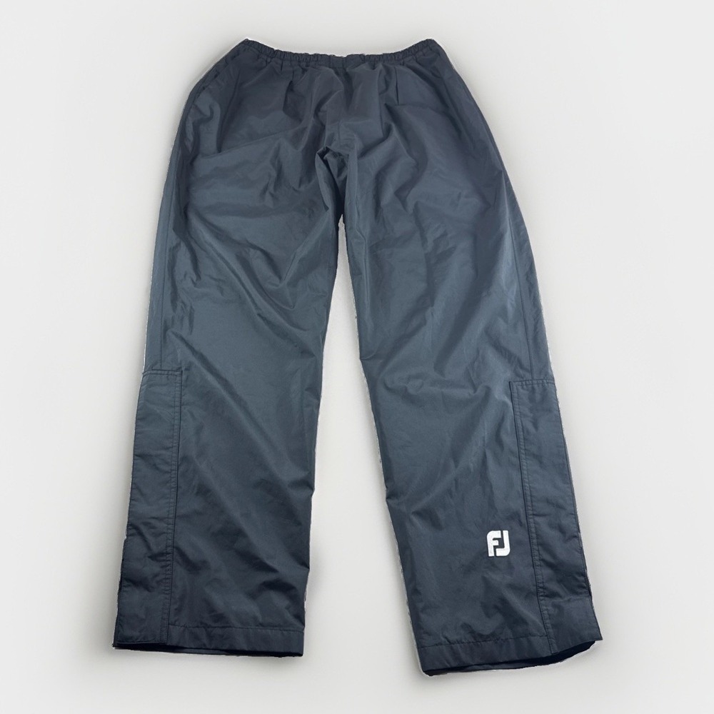 Dryjoy Footjoy Golf Pants Mens L Black Waterproof Ankle Zip Outdoors Performance